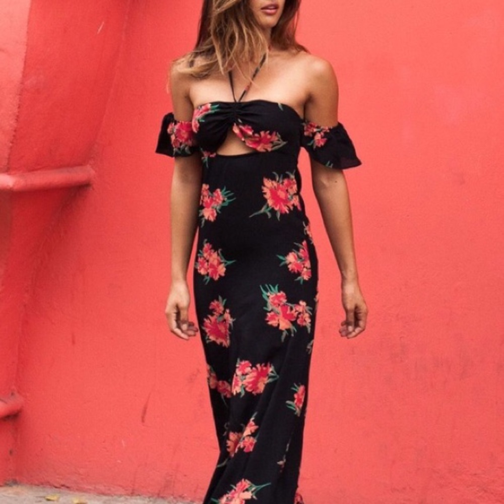Flynn Skye / Blush Poppy Err Night Maxi Dress